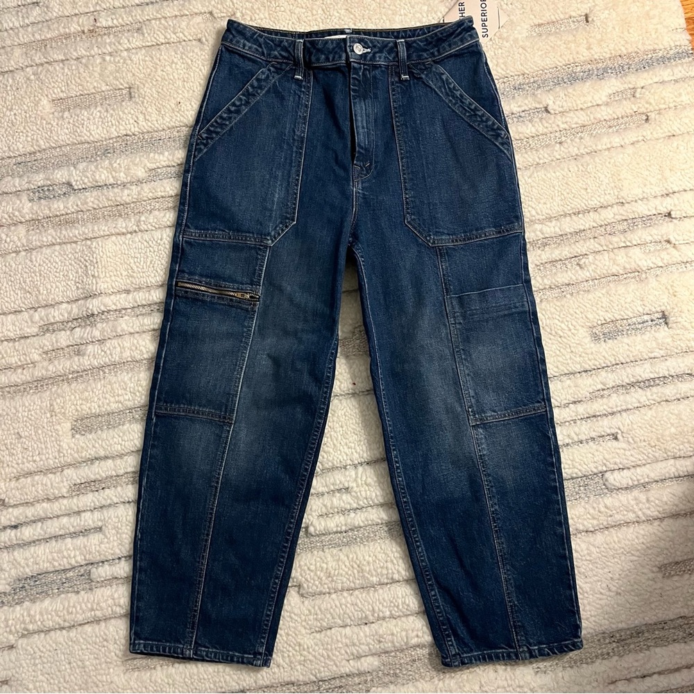NWT Mother the Private Zip Pocket Ankle Jeans